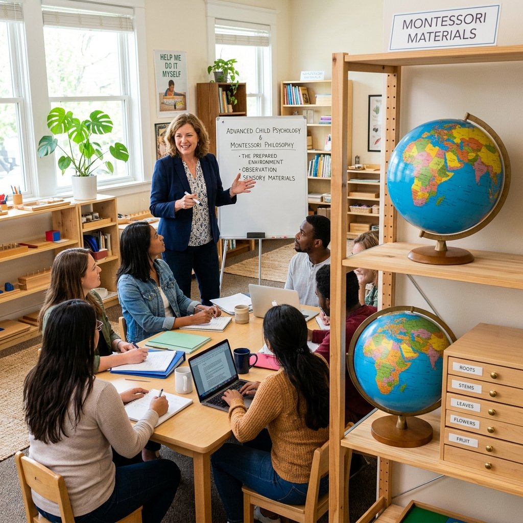Graduates holding Montessori Training Certificates